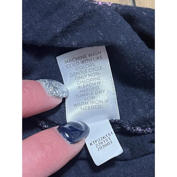 J Jill Top Size Measured Cotton Tencel Floral Keyhole Preppy Career Professional - Picture 9 of 9